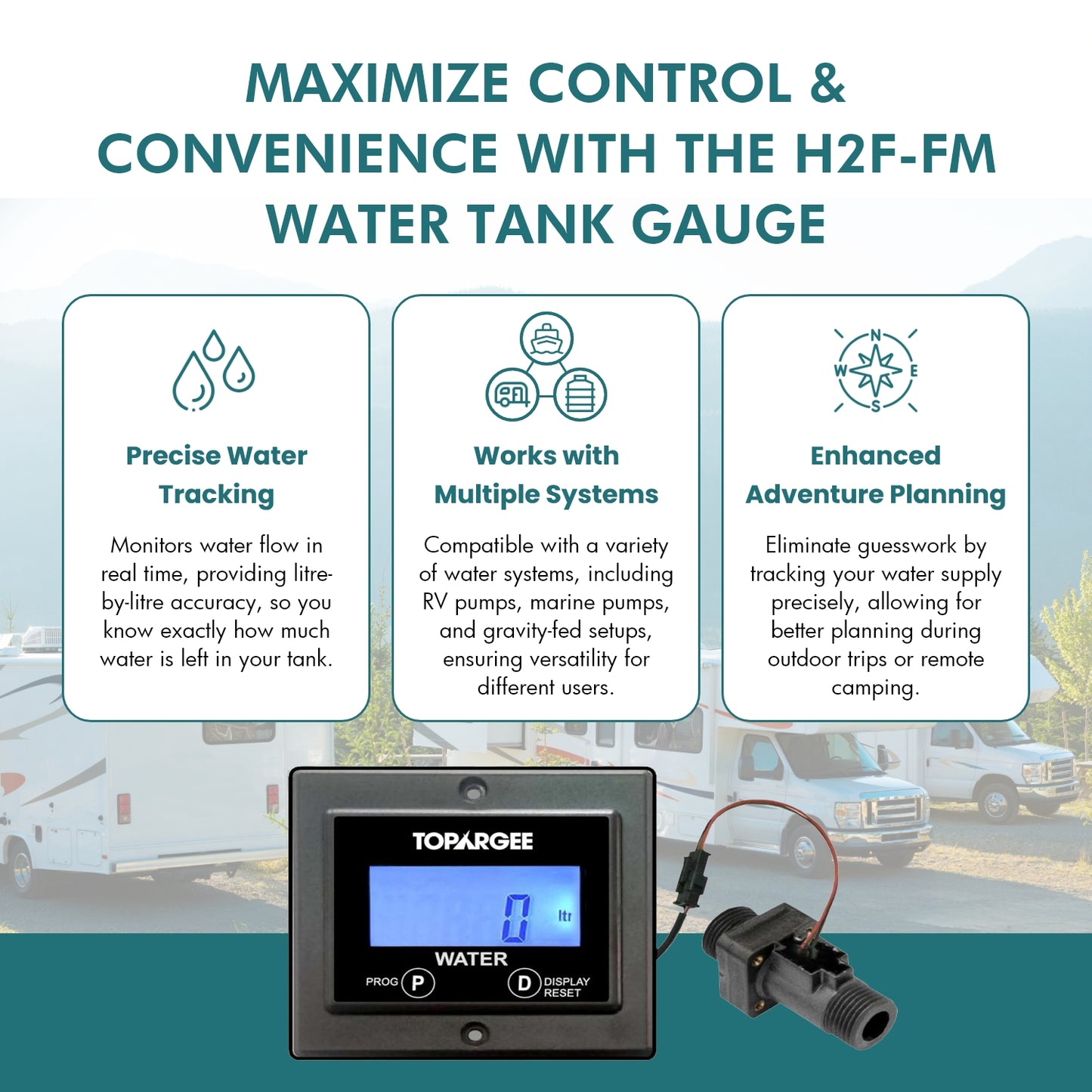 Flush Mount Water Tank Gauge