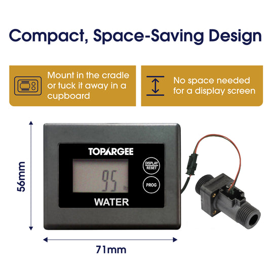Topargee Surface Mount Water Tank Gauge compact space-saving design
