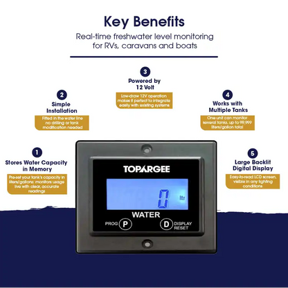 Flush Mount Water Tank Gauge