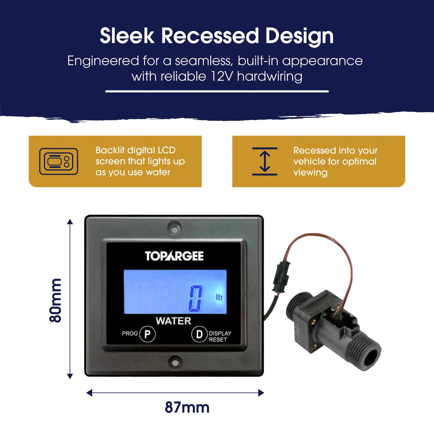 Flush Mount Water Tank Gauge