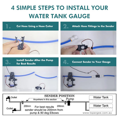 Surface Mount Water Tank Gauge