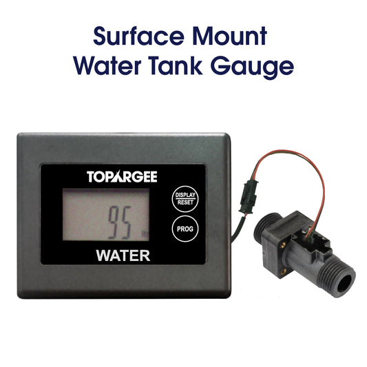 Topargee Surface Mount Water Tank Gauge and sender unit for RV caravan and marine use