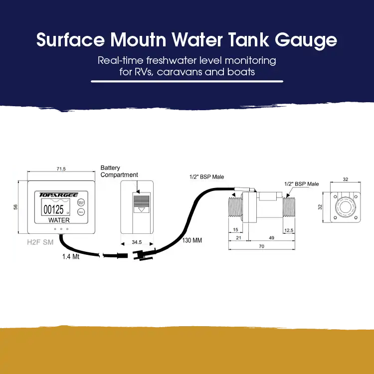 Surface Mount Water Tank Gauge