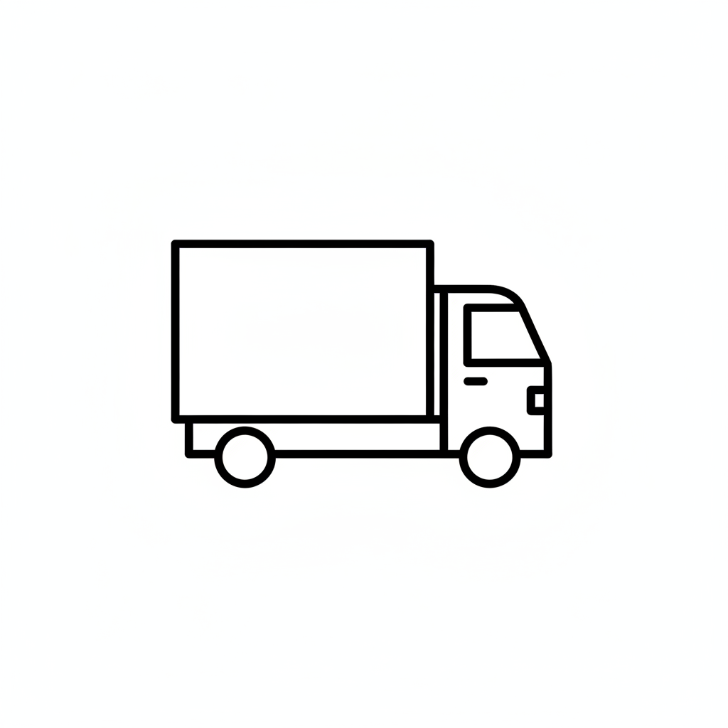 Shipping truck icon - pointing right